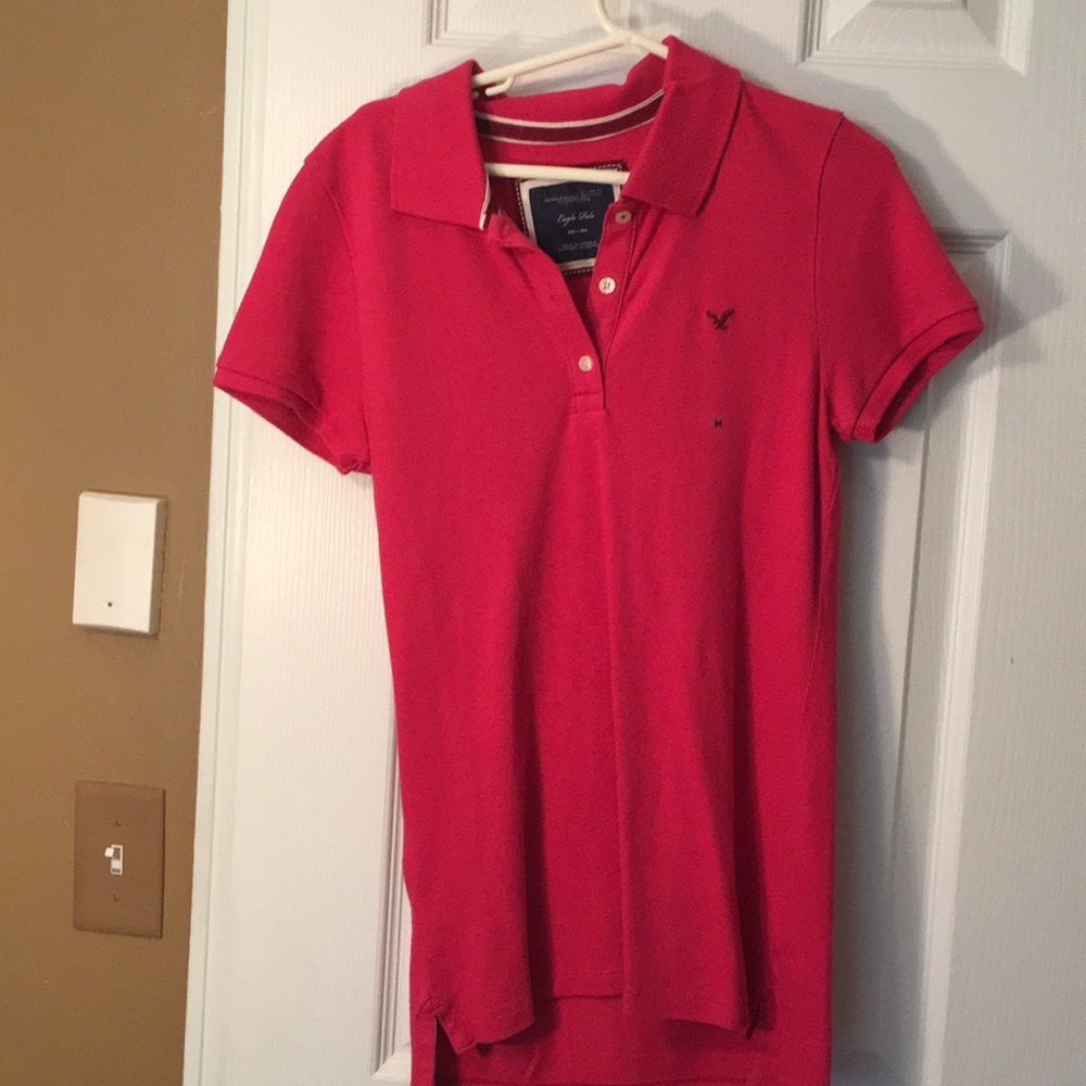 American Eagle Pink polo